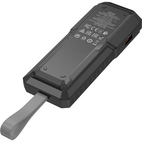 Resim Borofone 10000mAh PD20W 22.5W QC3.0 37 Wh Dahili Fener Powerbank iPhone ile Uyumlu Şarj Led Gösterli BJ54 