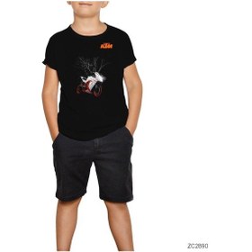 Resim Ktm Motor Siyah Çocuk Tişört Siyah 