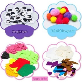 Resim Watinc Keçe El Kuklası Yapım Seti 6 Adet Diğer 