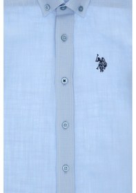Resim U.s. Polo Assn. Erkek Çocuk Açık Mavi Gömlek Kısa Kollu 50306567-vr003 Acık Mavı 