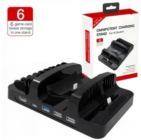 Resim Yues Nintendo Switch Uyumlu HDMI Dock & Fonksiyonel Stand – Pro Controller ve Joy-Con Şarj Standı 