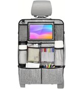 Resim Dashanshop Gray Renkli Dayanıklı Oksford Kumaş Çocuk Koltuğu Düzenleyici Tablet Tutuculu 