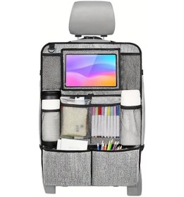 Resim Dashanshop Gray Renkli Dayanıklı Oksford Kumaş Çocuk Koltuğu Düzenleyici Tablet Tutuculu 