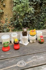 Resim Rufus Concept 3d Christmas Beşli Silikon Mum Kalıp Seti 