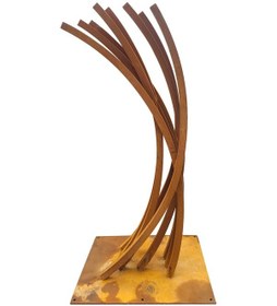 Resim Corten Dekoratif Bahçe Heykeli 