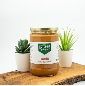 Resim Köyceğiz Yöresel Çifte Kavrulmuş Tahin Cam Kavanoz 600 G 