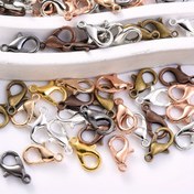 Resim 50 Adet Karışık Renkli Istakoz Pençesi Tokaları - DIY Takı Yapımı İçin Dayanıklı Alaşım Bağlantı Elemanları, Bilezikler & Kolyeler İçin İdeal, DIY El Sanatları Tokaları|Şık Metal Tokalar|Dayanıklı Tokalar 