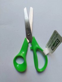 Resim K712 Cetvelli Küt Uçlu Abs Saplı Çocuk Makası - Yeşil - Çalıkuşu Kitap Evi 