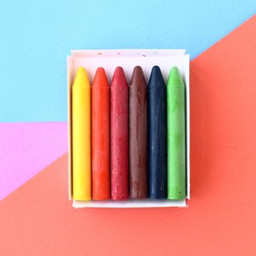 Resim 6lı Sert Balmumu Kalem Pastel Boya Seti 