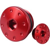 Resim Dinosaurs Honda Crf250l Crf300l Rally Motor Vida Zamanlama Yağ Kapağı İçin Uygun Kırmızı Arazi Motosikleti Gosterildigi Gibi 