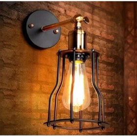 Resim Rıolight Vintage,retro,rustik Mafsallı Siyah Hareketli Kafes Başlık Yatak Başı Aplik 1ADET Fiyatıdı 