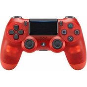 Resim PS4 Uyumlu V2 Gamepad Kol Crystal Red Kırmızı 