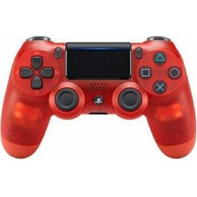 Resim PS4 Uyumlu V2 Gamepad Kol Crystal Red Kırmızı 