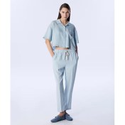Resim Twist Elastik Bel Carrot Fit Kadın Pantolon (TS1250003233) 