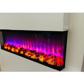 Resim Esha Home Elektrikli Dekoratif Yapay Şömine Bluetooht Sabit Çıtırtı 100x30 X21 Cm 