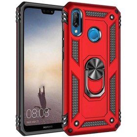 Resim Smcase Huawei P20 Lite Vega Yüzüklü Tank Kapak Kılıf Nano Ekran Koruyucu 