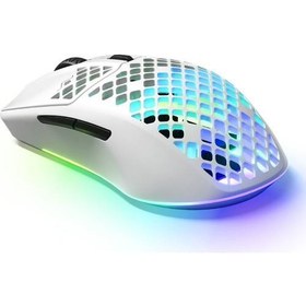 Resim SteelSeries Aerox 3 RGB Wireless Snow Optik Oyuncu Mouse - TEŞHİR 