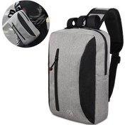 Resim Ebitda Bisiklet Bagaj Ve Göğüs Askısı Çantası - Polyester, Siyah/gri, 31x20x7cm, 340g, Pratik Çözüm Gri 