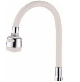 Resim Emka Fonksiyonlu Esnek Silikonlu Kubar Kuğu Eviye Mutfak Bataryası Borusu Beyaz 