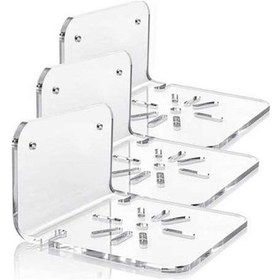 Resim Createtech Güvenlik Kameraları Ve Bebek Monitörleri İçin Akrilik Duvar Rafı Seti 3'lü 