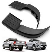 Resim Toyota Hilux Revo Rocco 2015 -2019-yvan İçin Arka Tampon Basamak Plakası Siyah 
