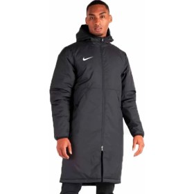 Resim Nike Football Synthetic Fit Loose Fit Jacket Erkek Bol Kesim Kapüşonlu Mont Parka Siyah 