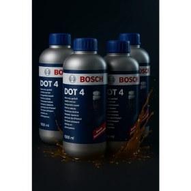 Resim Bosch 1987479106 DOT 4 Fren Hidrolik Yağı 500 ml (4 Adet) Ağır Vasıta Tır Kamyon Çekici Uyumlu A0009890807 