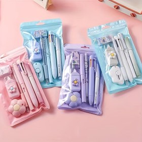 Resim 1 set Kawaii İkameli Set Yüksek Görünümlü Öğrenci İkameli Ortaokul Öğrenci Mini Öğrenme İkameli Set Tatil Doğum Günü Yaratıcı Küçük Hediye 