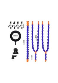 Resim Tongxida Telefon Pcb Tamir Seti, 3 Pençe+büyüteç Lambası, Siyah 