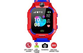 Resim Aben Akıllı Çocuk Takip Saati Sim Kartlı Arama, Kameralı, Gizli Dinleme Özellikli Q19 