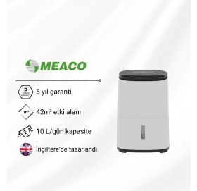Resim Meaco Dry Arete One 10L Nem Alma ve Hava Temizleme Cihazı 