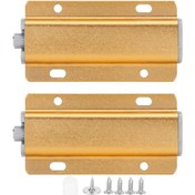 Resim Dolap Kapısı Çekmecesi Ev Eşyaları İçin Manyetik İtmeli Kilitli Açık Kapı Damperi Setleri 