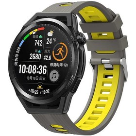 Resim Huawei Gt2 42mm Krd-55 Uyumlu Zore Kordon-gri-sarı 