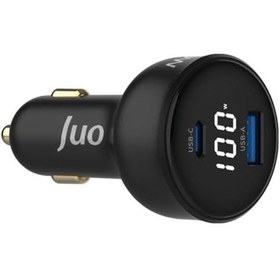 Resim 100w Led Ekranlı Type-c + Usb-a Araç Şarj Aleti & & Notebook Araç İçi Şarj Cihazı 