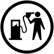 Resim Genel Markalar Yakıt Deposu Oto Motor Laptop Duvar Folyo Sticker 15x13 cm 