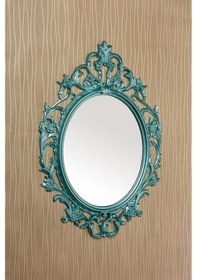 Resim Dekoratif Ayna Boyalı Dolu Turkuaz Çok Renkli 