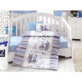 Resim Cottonbox Ranforce Bebek Nevresim Takımı Midilli Mavi 