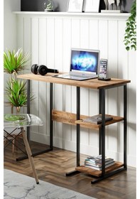 Resim Msr2 Metal Ayaklı Bilgisayar Çalışma Masası- Çam Msr2 Çam 