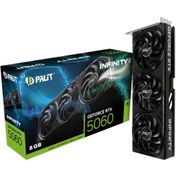Resim Palit Geforce RTX5060 Infinity 3 8gb 128BIT Gddr7 Ekran Kartı NE75060019P1-GB2063S 