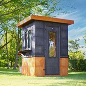 Resim Mandu Ahşap Güvenlik Kulübesi Kabini 