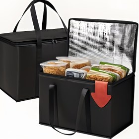 Resim Seyahat Aksesuarları, 1 Adet Yeniden Kullanılabilir Market Çantaları, Gıda ile Temas Yapmayan, Ağır Hizmet Tipi İzoleli Alışveriş Çantaları, Buz Paketleri, Katlanabilir Soğutma Çantaları, Dış Mekan Kullanımı İçin Esansiyel! 