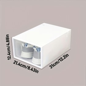 Resim Açık Ayakkabı Saklama Kutusu - Toz Geçirmez, Yerden Tasarruf Sağlayan Ayakkabı Düzenleyici, Giriş, Dolap, Yurt İçin Şeffaf Ayakkabı Rafı - Yığınlanabilir, Kullanımı Kolay Tasarım, Sneaker, Bot, Topuk ile Uyumlu - Ev, Ofis, Apartman Düzenleme, Ayakkabı Saklama Düzenleyici, Ev Düzenleme, Minimalist Tasarım, Dayanıklı Yapı, Ev Düzenleyicileri, Asılı Ayakkabı Düzenleyicileri, Şeffaf Ayakkabı Rafı, Ayakkabı Kutusu, Ayakkabı Düzenleyici, Sapateira, Ayakkabı Rafı Düzenleyici Saklama, Ayakkabı Rafı Ay 