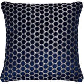 Resim Nuvomon Polka Dot Kırlent - Navy - 43x43 cm 