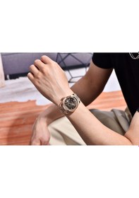 Resim Pagani Design Pd-1783 Day-date Otomatik Nh36a Japon Mekanizma, Safir Cam,su Geçirmez Full Çelik Erkek Kol Saati Kahverengi Diğer 