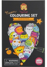 Resim Tiger Tribe Neon Boyama Seti - Glow Friends 