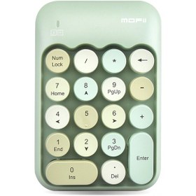 Resim Suofeng Mofii X910 18 Tuşlu Kablosuz Sayısal Klavye - Taşınabilir Finans Ve Muhasebe Klavyesi Yeşil Karışık Renk 