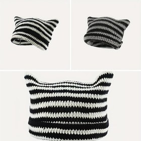 Resim Çok Amaçlı Kedi Kulaklı Şirin Sivri Şapka Seti - 1 Adet 