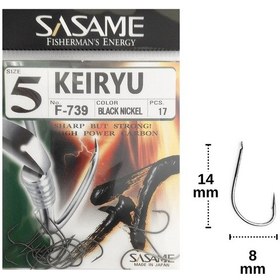 Resim Sasame F-739 No:5 Keiryu Olta İğnesi 17 Adet 