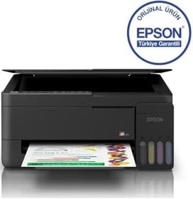Resim EPSON EcoTank L3350 Wi-Fi + Tarayıcı + Fotokopi Renkli Çok Fonksiyonlu Tanklı Yazıcı C11CL62413 + Orjinal Siyah Mürekkep Hediyeli 