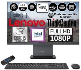 Resim Lenovo Thinkcentre Neo 24 50A Gen5 Intel Core I5 13420H 16GB Ddr5 2tb SSD Freedos Intel® UHD Graphics 23.8" Dokunmatık Fhd All In One Bilgisayar 12SC001LTRF04 + Zetta Flash Bellek 